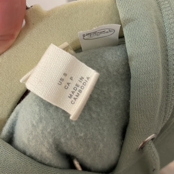 DISNEY for H& M | Women’s Sage Green Mickey Long Sleeve Hoodie Size Small S - Picture 6 of 6